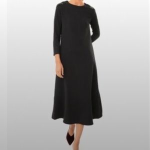 Quilted Harper Dress with Beaded Shoulders